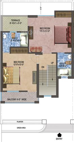 Manglam Aangan The Villas (3BHK+3T (1,550 sq ft) 1550 sq ft)