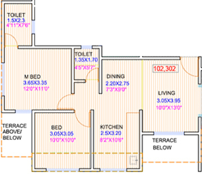 Setpal Properties Karishma Platinum (2BHK+2T (935 sq ft) 935 sq ft)