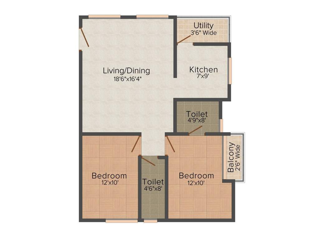 Sri Pearls (2BHK+2T (1,035 sq ft) 1035 sq ft)