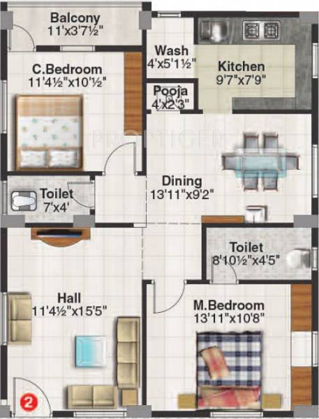 VBM Pride (2BHK+2T (1,100 sq ft) Pooja Room 1100 sq ft) VBM Pride (2BHK+2T (1,100 sq ft) Pooja Room 1100 sq ft)