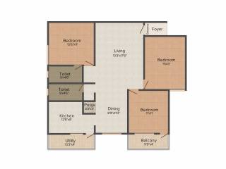 Kumar Developers Akshay Gardens 3BHK+2T (1,415 sq ft) Kumar Developers Akshay Gardens 3BHK+2T (1,415 sq ft)