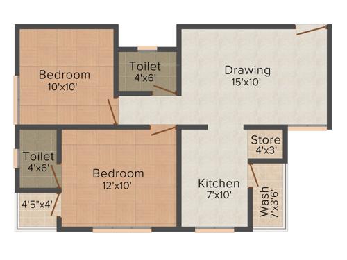 Rashmi Sankalp (2BHK+2T (1,116 sq ft) 1116 sq ft)