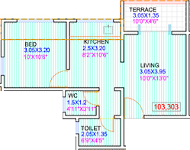 Setpal Properties Karishma Platinum (1BHK+1T (595 sq ft) 595 sq ft) Setpal Properties Karishma Platinum (1BHK+1T (595 sq ft) 595 sq ft)