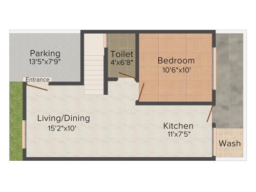 Earth Acropolis Villas (3BHK+3T (1,100 sq ft) 1100 sq ft)
