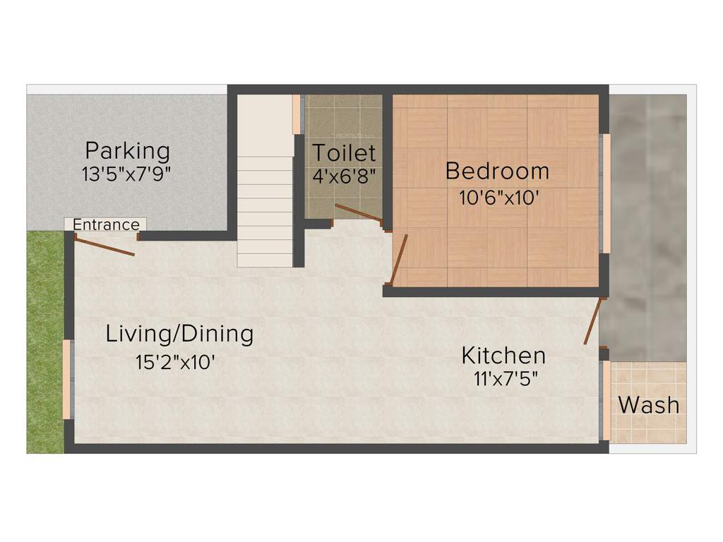 Earth Acropolis Villas (3BHK+3T (1,100 sq ft) 1100 sq ft)