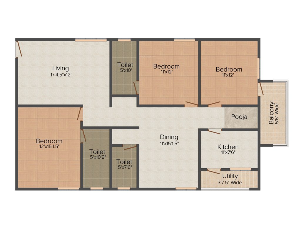 TNR Vaishnovi Sikhara 3BHK+3T (1,791 sq ft)   Pooja Room