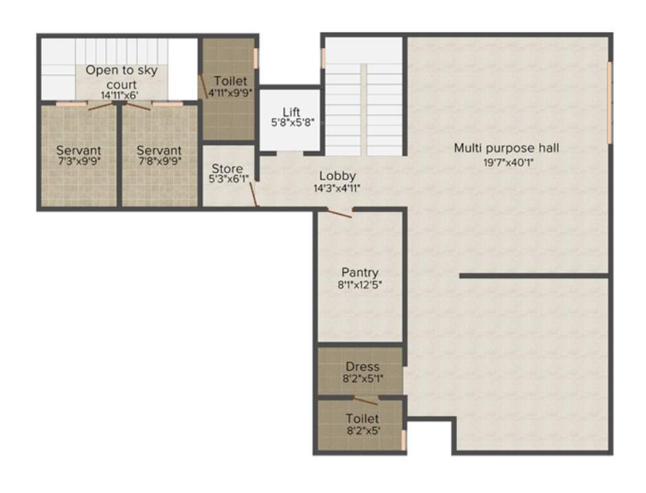 hibiscus new villas Floor Plan Ground Floor Plan