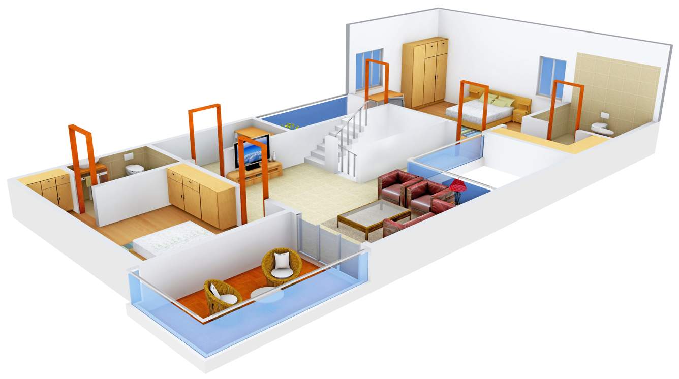 Oorjita Grand Vie II (3BHK+3T (2,802 sq ft) 2802 sq ft)
