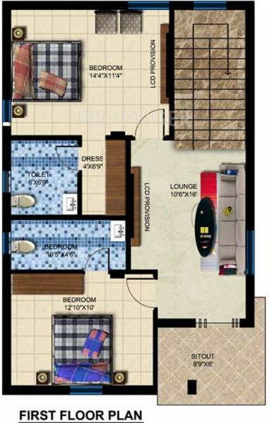 Praneeth Pranav Orchids (3BHK+3T (1,422 sq ft) 1422 sq ft)
