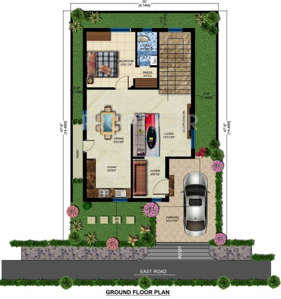 Praneeth Pranav Orchids (3BHK+3T (1,422 sq ft) 1422 sq ft)