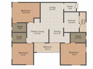 Adroit Artistica (3BHK+3T (1,838 sq ft) 1838 sq ft) Adroit Artistica (3BHK+3T (1,838 sq ft) 1838 sq ft)