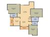 Indus SRS Orchard Residences (3BHK+3T (1,479 sq ft) 1479 sq ft)