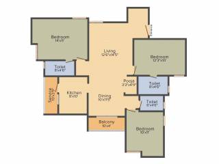 Indus SRS Orchard Residences (3BHK+3T (1,479 sq ft) 1479 sq ft) Indus SRS Orchard Residences (3BHK+3T (1,479 sq ft) 1479 sq ft)