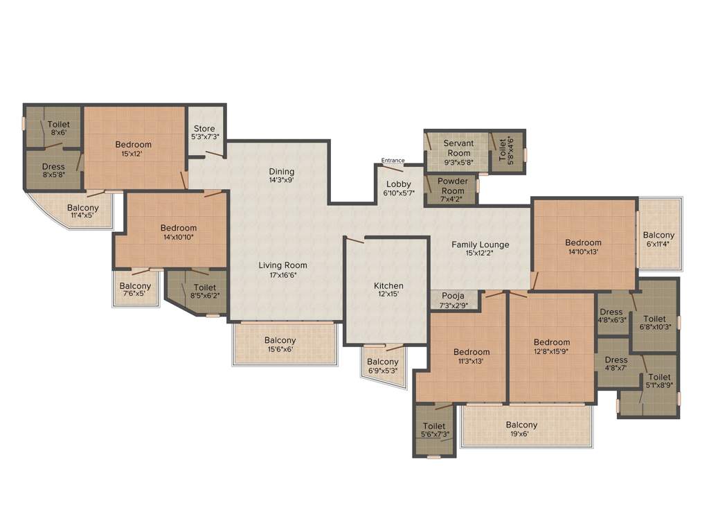 Suncity Parikrama (5BHK+5T (3,600 sq ft) 3600 sq ft)