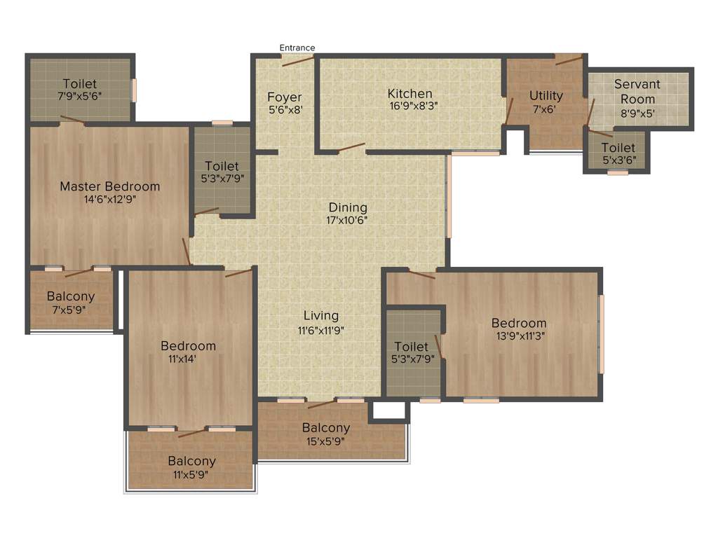 Motwani Fairmont Towers (3BHK+3T (2,200 sq ft) 2200 sq ft)