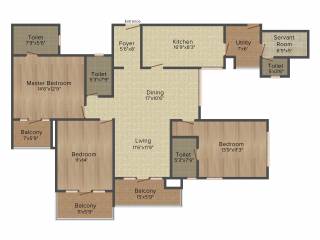 Motwani Fairmont Towers (3BHK+3T (2,200 sq ft) 2200 sq ft) Motwani Fairmont Towers (3BHK+3T (2,200 sq ft) 2200 sq ft)