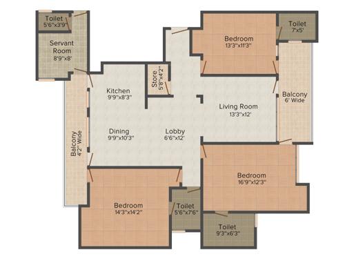 Sandwoods Sandwoods Opulencia (3BHK+4T (1,950 sq ft) + Servant Room 1950 sq ft) Sandwoods Sandwoods Opulencia (3BHK+4T (1,950 sq ft) + Servant Room 1950 sq ft)