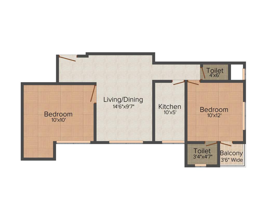 Yahvi (2BHK+2T (912 sq ft) 912 sq ft)