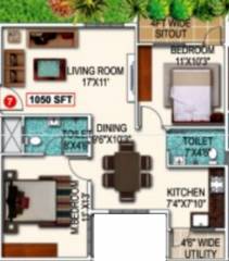 Saranya Shantiniketan (2BHK+2T (1,050 sq ft) 1050 sq ft) Saranya Shantiniketan (2BHK+2T (1,050 sq ft) 1050 sq ft)