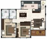 Krishvi Wisteria (2BHK+2T (1,190 sq ft) 1190 sq ft)