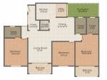 Krishvi Wisteria (3BHK+3T (1,635 sq ft) 1635 sq ft)