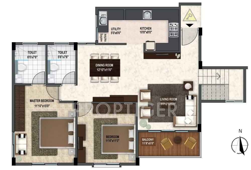 Krishvi Wisteria (3BHK+3T (2,317 sq ft) 2317 sq ft)