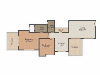 Majestique Fifth Avenue (2BHK+2T (1,033 sq ft) 1033 sq ft) Majestique Fifth Avenue (2BHK+2T (1,033 sq ft) 1033 sq ft)