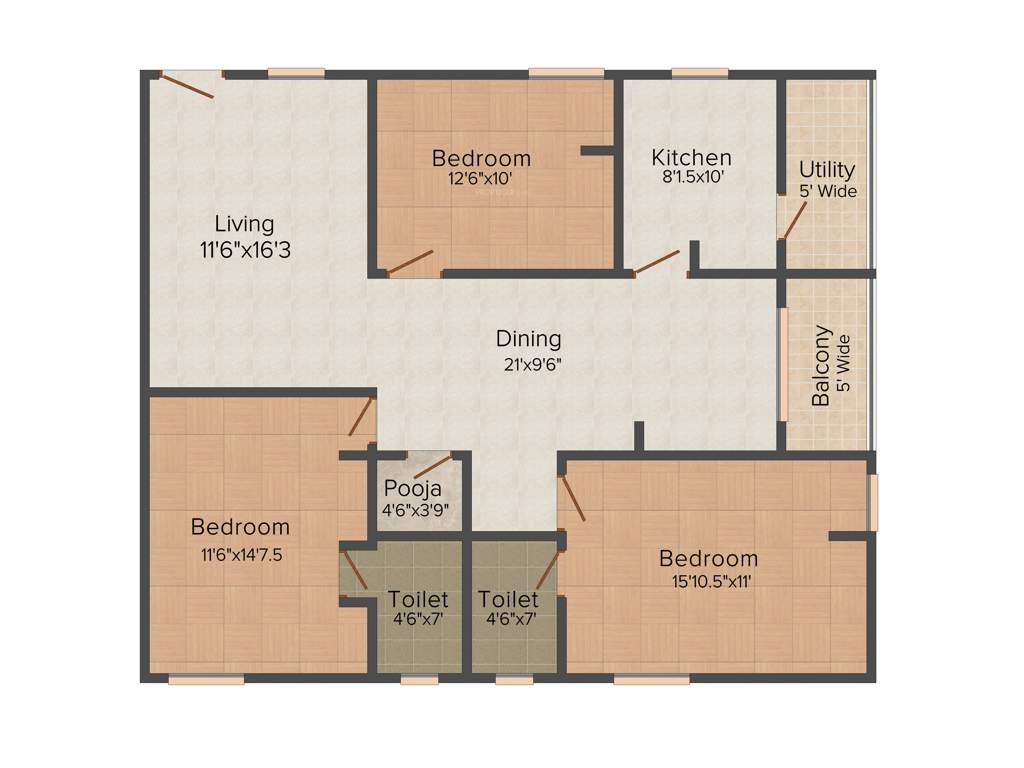 Sharvani Sree Hemadurga Lakshmi Pride (3BHK+2T (1,600 sq ft) 1600 sq ft)