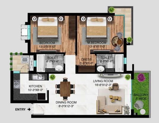  rise Floor Plan Floor Plan