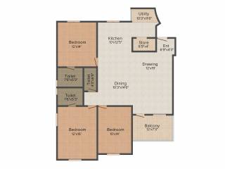 Takshashila Trezure Enclave (3BHK+3T (2,400 sq ft) 2400 sq ft)