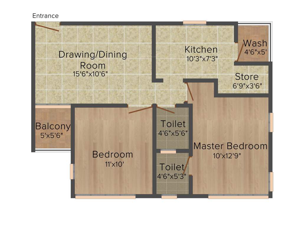 Galaxy Shubham Galaxy (2BHK+2T (900 sq ft) 900 sq ft)