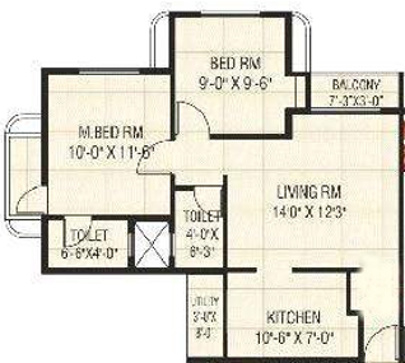 Nisarg Vrundavan (2BHK+2T (750 sq ft) 750 sq ft)