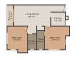 Aspirations Serenity (2BHK+2T (1,008 sq ft) 1008 sq ft) Aspirations Serenity (2BHK+2T (1,008 sq ft) 1008 sq ft)