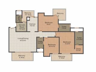 CHD Vann (3BHK+3T (1,941 sq ft) + Servant Room 1941 sq ft) CHD Vann (3BHK+3T (1,941 sq ft) + Servant Room 1941 sq ft)