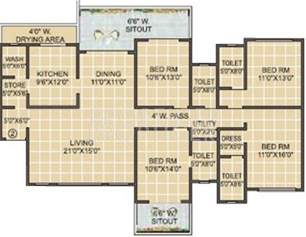 Anmol City One (4BHK+4T (2,100 sq ft) 2100 sq ft)