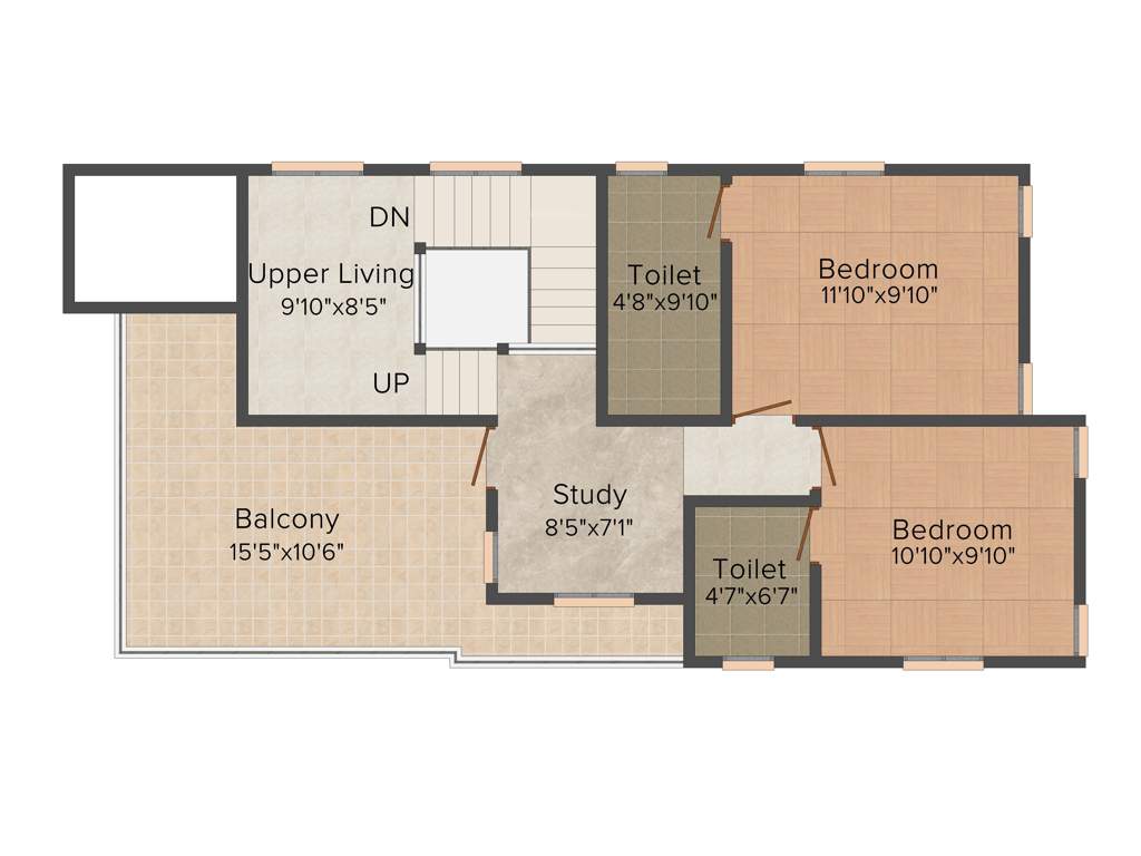 Shwas Palm Bay Villas (3BHK+3T (1,700 sq ft) 1700 sq ft)