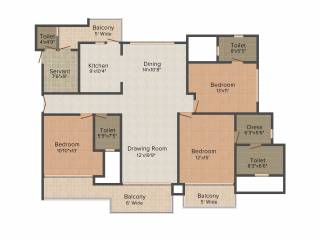 Omaxe Royal Residency (3BHK+4T (2,200 sq ft) + Servant Room 2200 sq ft)