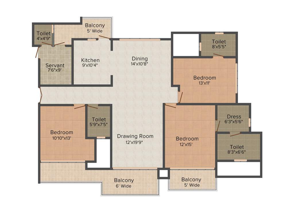 Omaxe Royal Residency (3BHK+4T (2,200 sq ft) + Servant Room 2200 sq ft)
