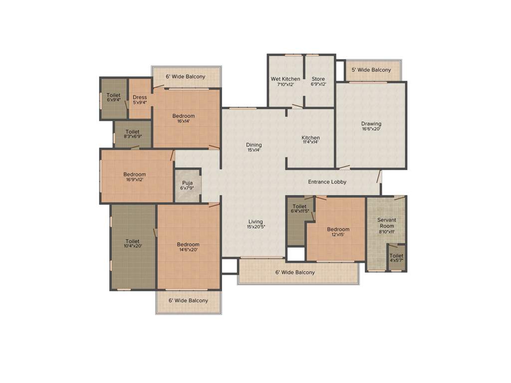 Omaxe Royal Residency (4BHK+5T (4,150 sq ft) + Servant Room 4150 sq ft)