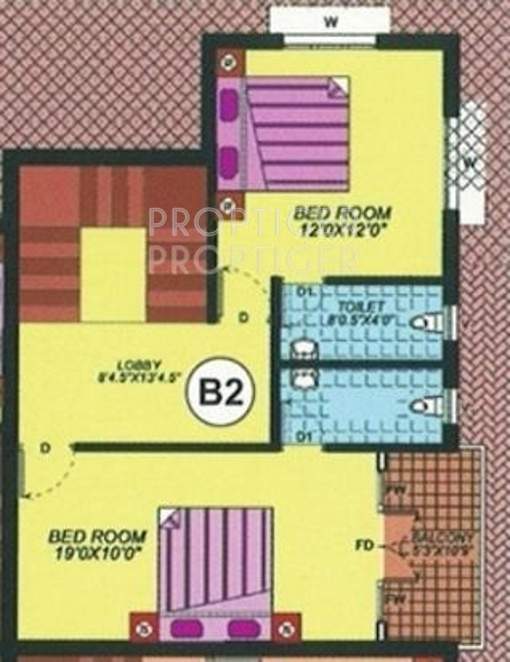 Meridian Sembakkam (3BHK+3T (1,790 sq ft) 1790 sq ft)