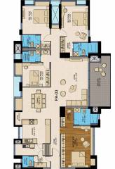 CNTC India The Presidential Tower (4BHK+5T (3,055 sq ft) + Servant Room 3055 sq ft)