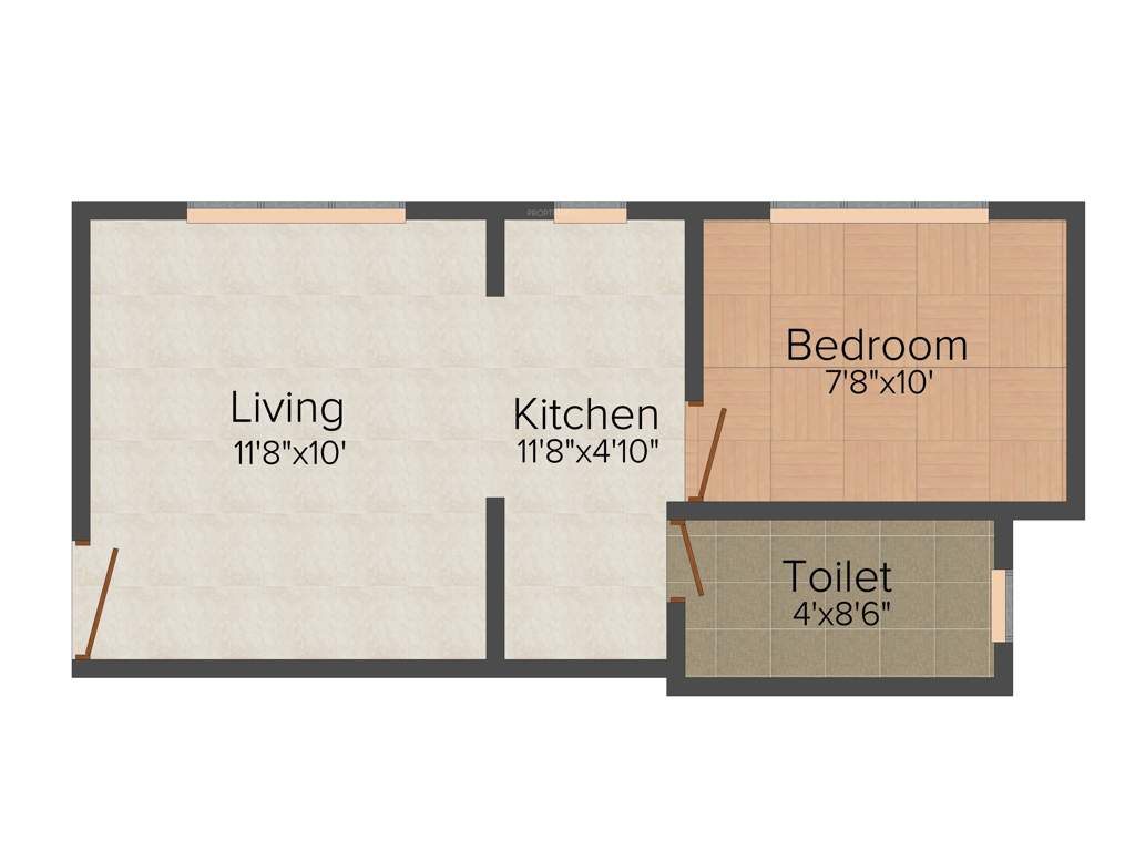 Shreeji Shreeji Dham (1BHK+1T (402 sq ft) 402 sq ft)