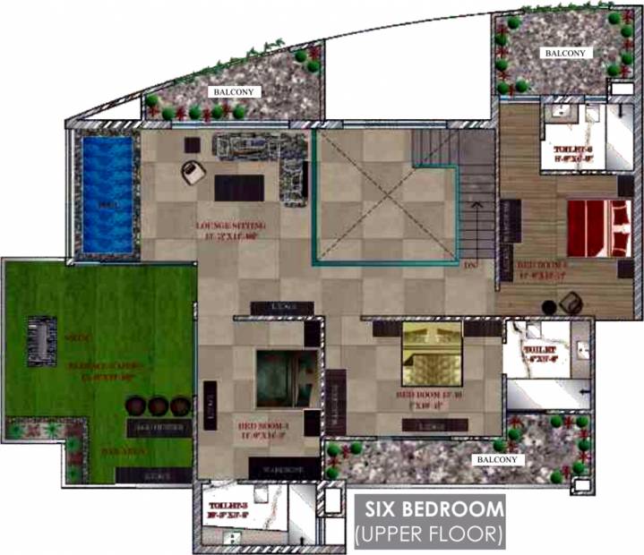  Maya Garden City (6BHK+6T (5,110 sq ft) + Servant Room 5110 sq ft)