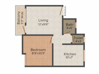 Tiruupatee Nisarg Homes (1BHK+2T (464 sq ft) 464 sq ft)