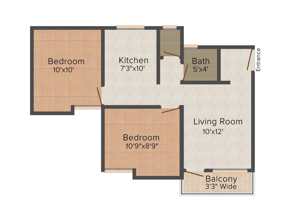 Tiruupatee Nisarg Homes (2BHK+2T (638 sq ft) 638 sq ft)