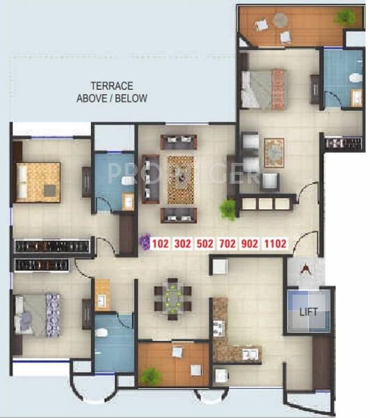 Kumar Karishma (3BHK+3T (2,132 sq ft) 2132 sq ft)