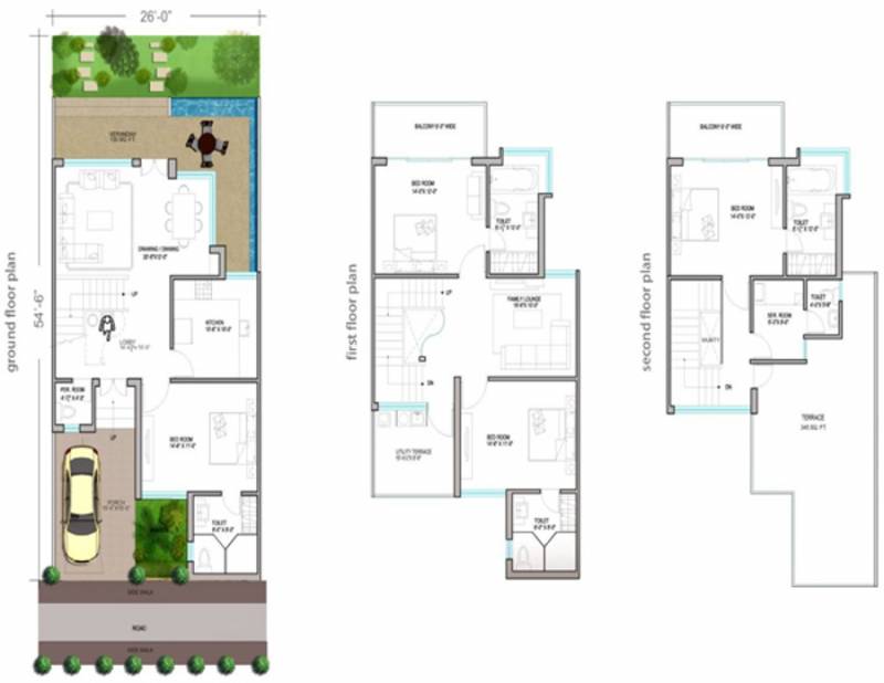 Paramount Golfforeste Villas (4BHK+4T (3,008 sq ft) + Servant Room 3008 sq ft)
