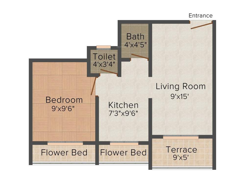 Shree Ganesh Sunshine Star Complex (1BHK+1T (600 sq ft) 600 sq ft)