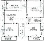 Nithila The Lotus Flats (3BHK+2T (1,106 sq ft) 1106 sq ft) Nithila The Lotus Flats (3BHK+2T (1,106 sq ft) 1106 sq ft)