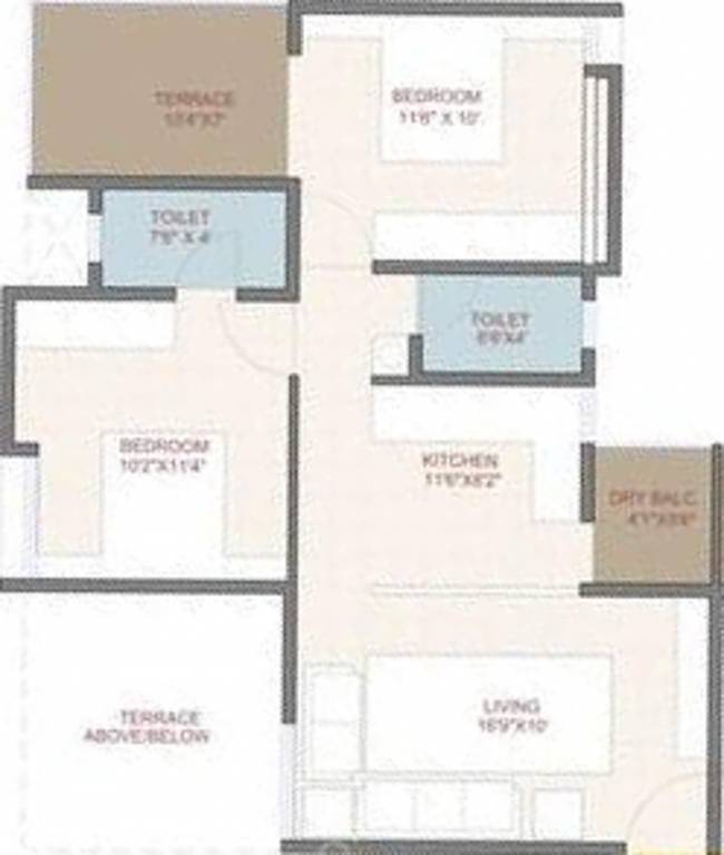 Mega Maval Shades A B (2BHK+2T (874 sq ft) 874 sq ft) Mega Maval Shades A B (2BHK+2T (874 sq ft) 874 sq ft)